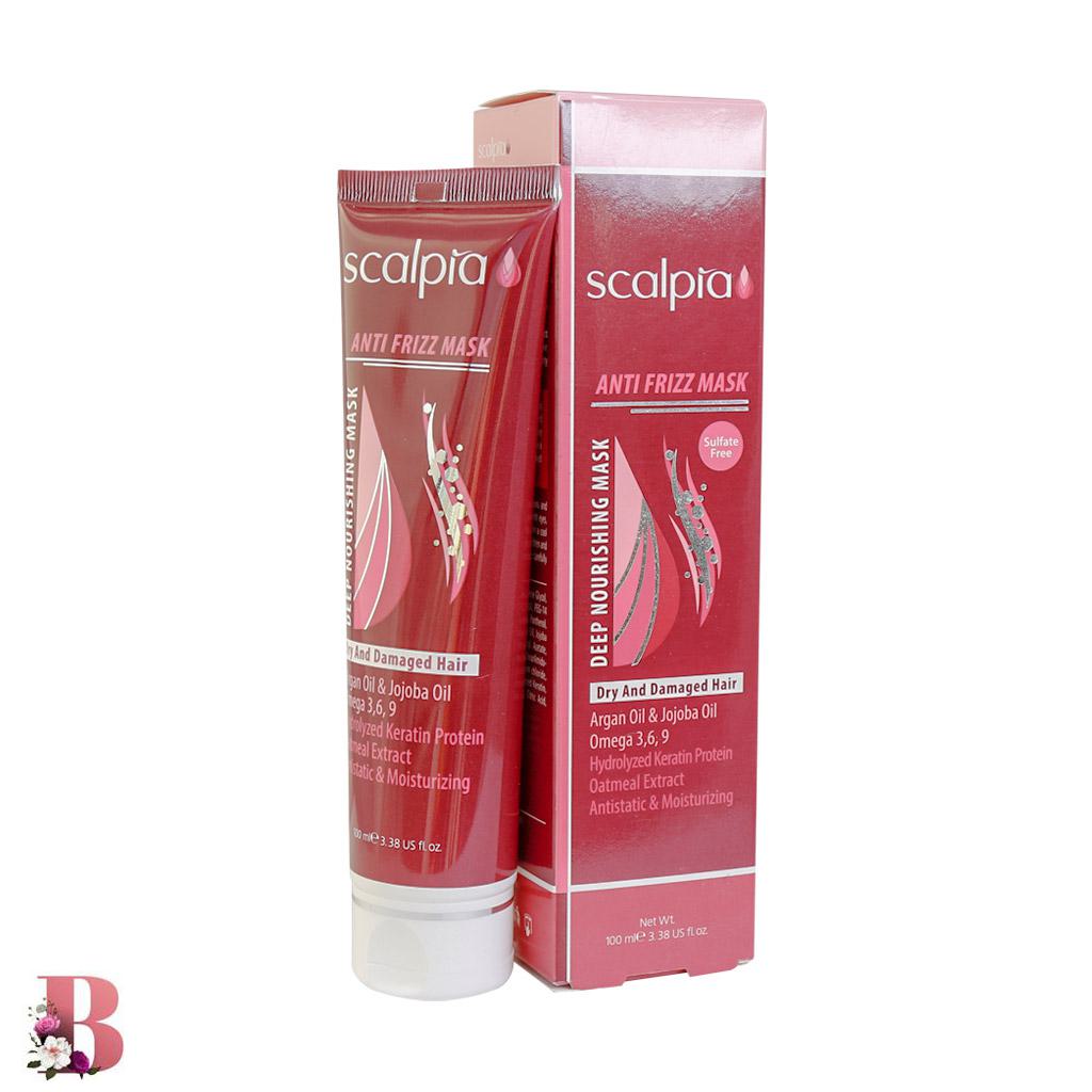 ماسک مو خشک و آسیب دیده بدون نیاز به Scalpia Anti Frizz Mask for Dry and Damaged Hair ۱۰۰ml