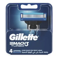 Gillette Mach 3 Turbo Blades Pack of 4