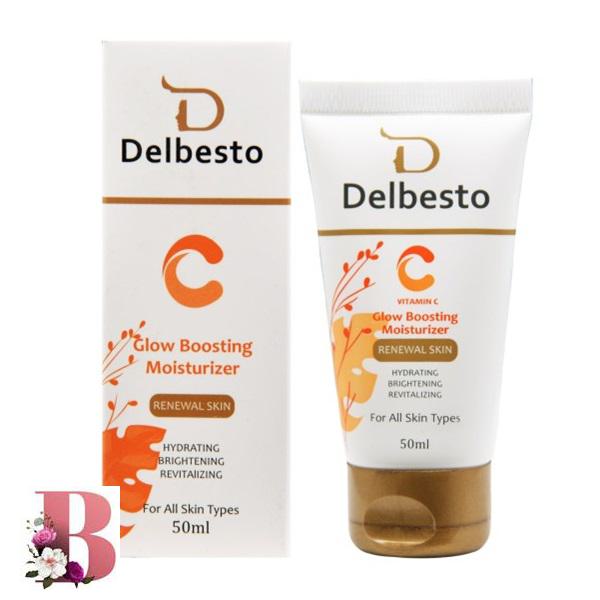 ۸۴۲۲۰۰۱ Delbesto Vitamin C Glow Boosting Moisturizer Cream 50ml